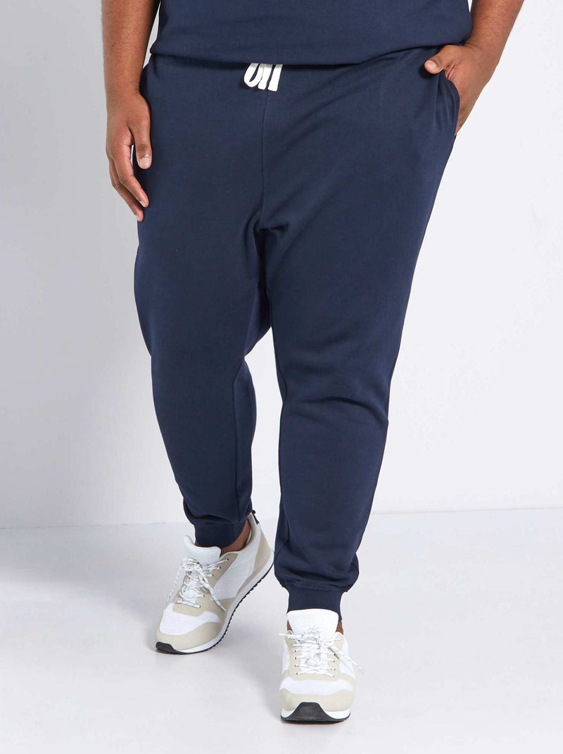 Pantalon de sport bleu marine - Kiabi