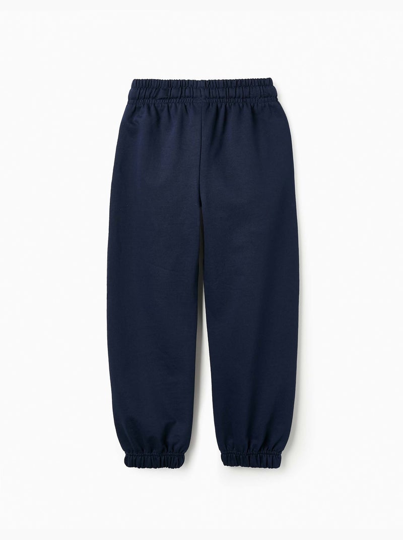 Pantalon de Sport en Coton Bleu foncé - Kiabi