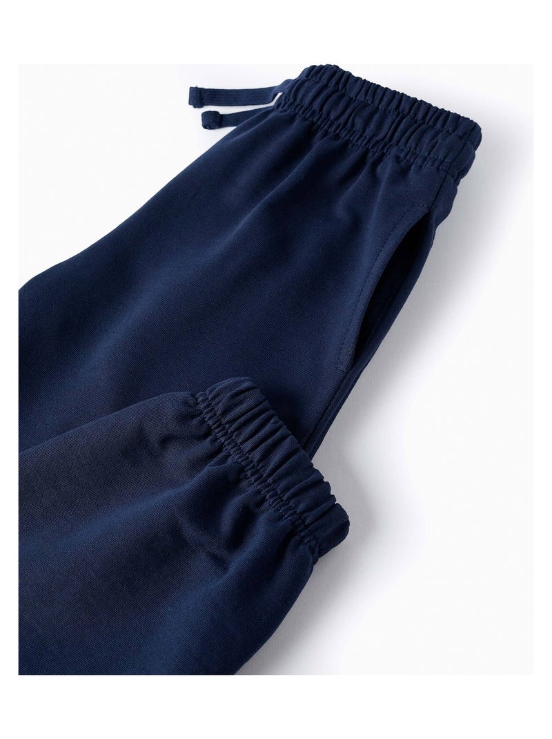 Pantalon de Sport en Coton Bleu foncé - Kiabi