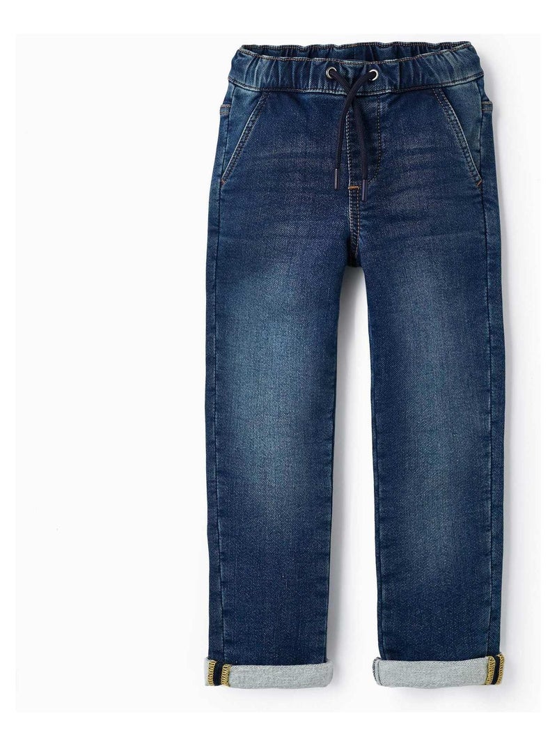 Pantalon de sport en coton pour garçon   NORTHERN CALLING Bleu - Kiabi