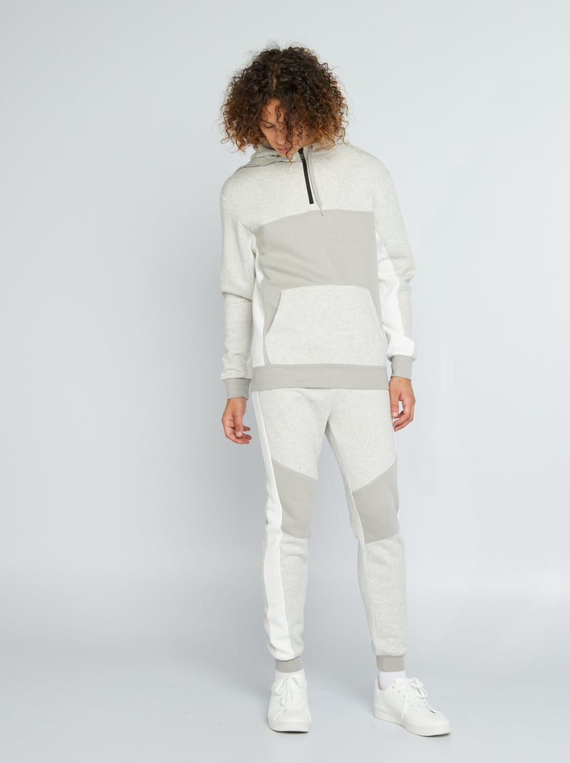 Pantalon de sport en molleton Gris - Kiabi