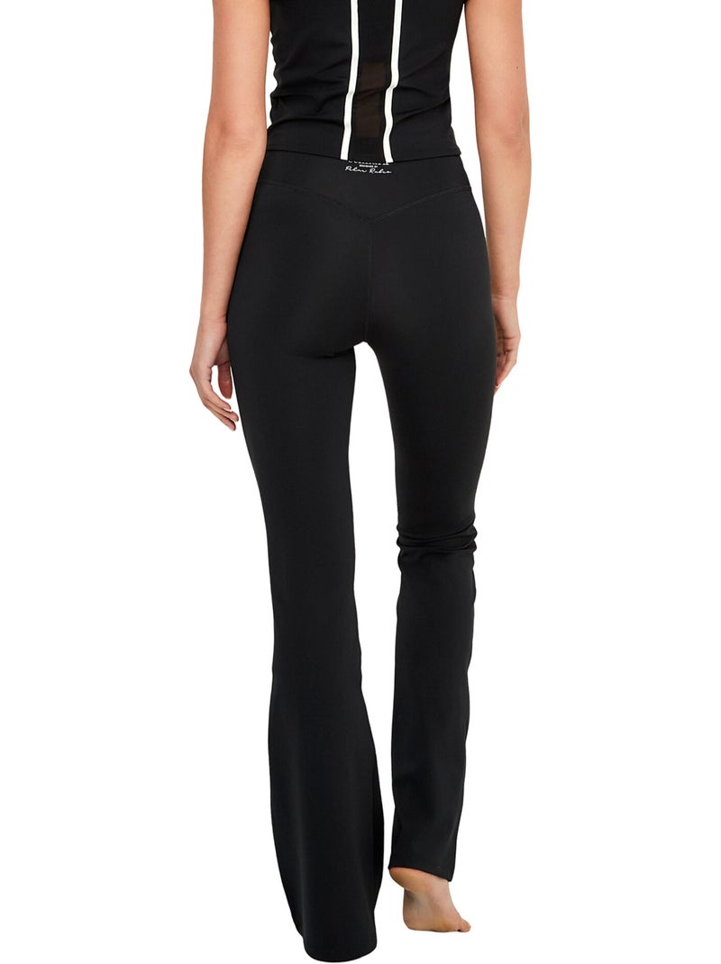 Pantalon de sport évasé st8 Noir - Kiabi
