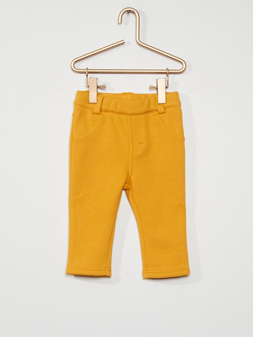 Pantalon de sport jaune - Kiabi