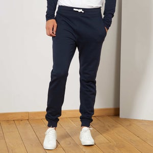 Pantalon De Sport Homme - Coupe Droite, Tissu Stretch (80% Polyester, 15% Coton, 5% élasthanne) - Avec Ceinture élastique Et Poches