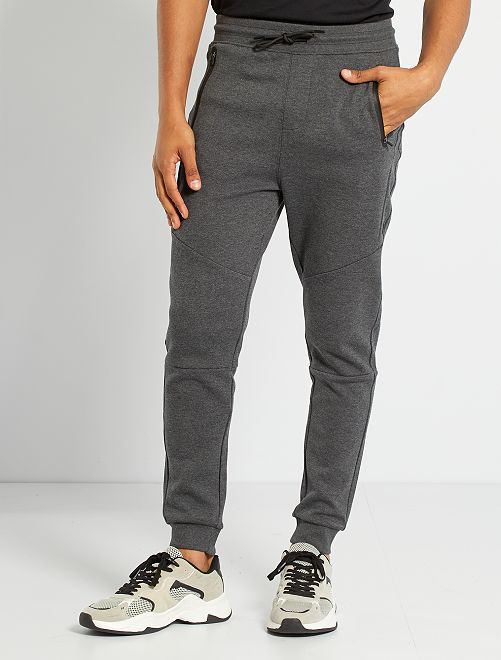 Pantalon de sport maille piquée                                                                 gris 
