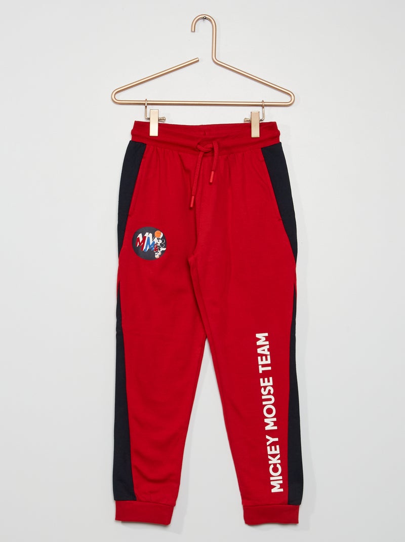 Pantalon de sport 'Mickey' rouge - Kiabi