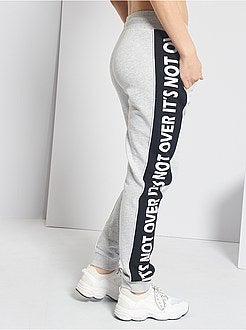 Pantalon de sport molletonné - Kiabi