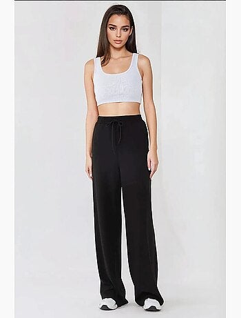 Pantalon de survêtement à jambe large et taille élastique hiccup
