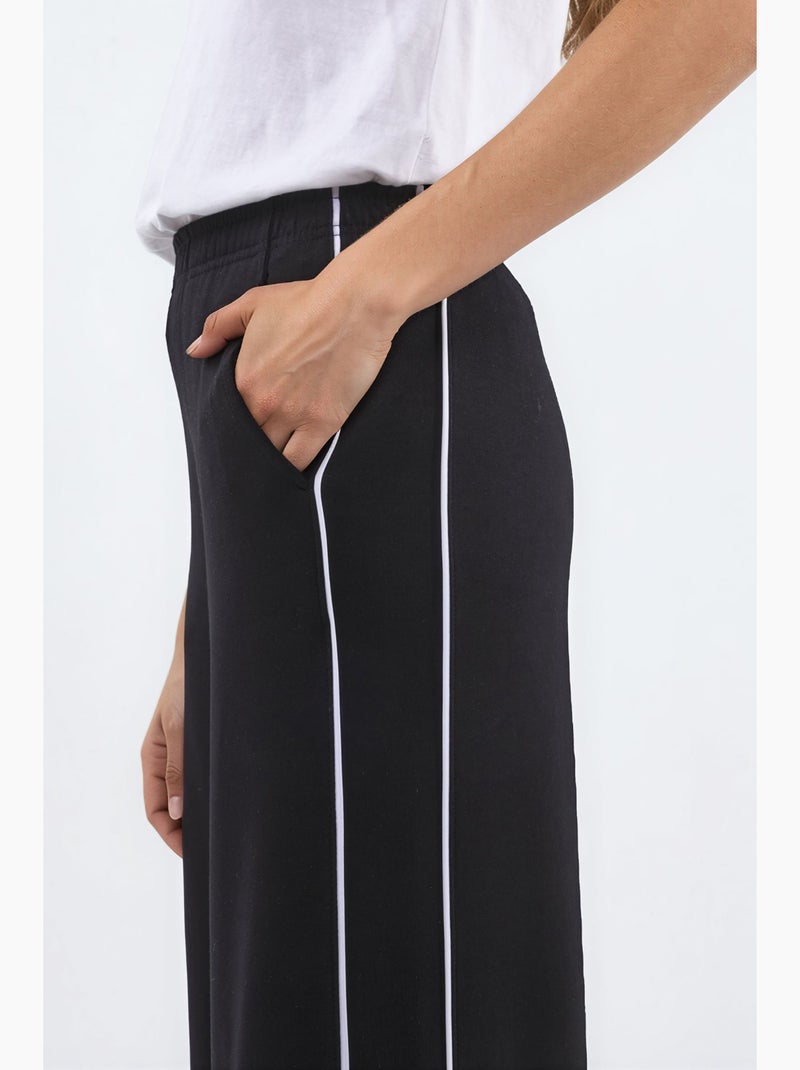 Pantalon de survêtement à jambes larges à enfiler pour tous les jours hiccup Noir - Kiabi