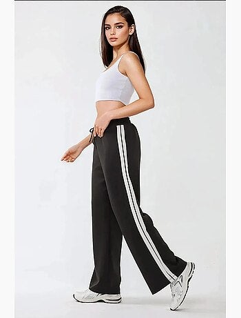 Pantalon de survêtement à rayures à jambes larges hiccup