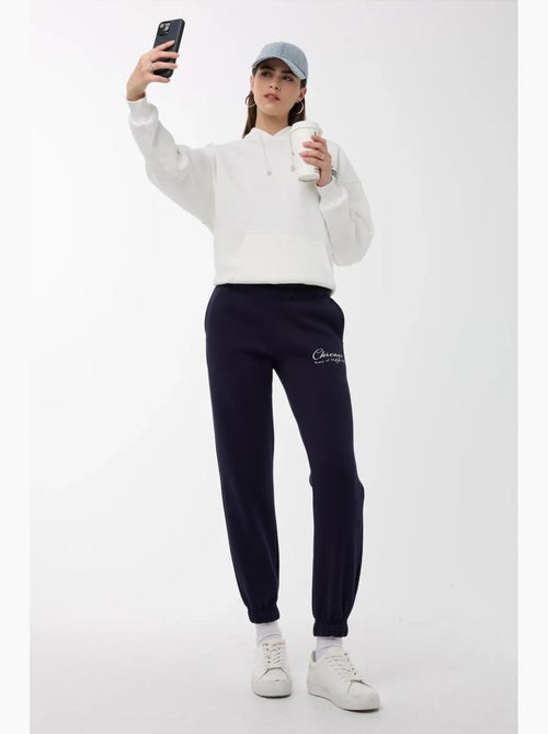Pantalon de survêtement à taille élastique hiccup - Kiabi Pantalon de survêtement à taille élastique hiccup - Kiabi