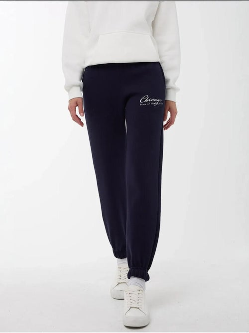 Pantalon de survêtement à taille élastique hiccup - Kiabi Pantalon de survêtement à taille élastique hiccup - Kiabi