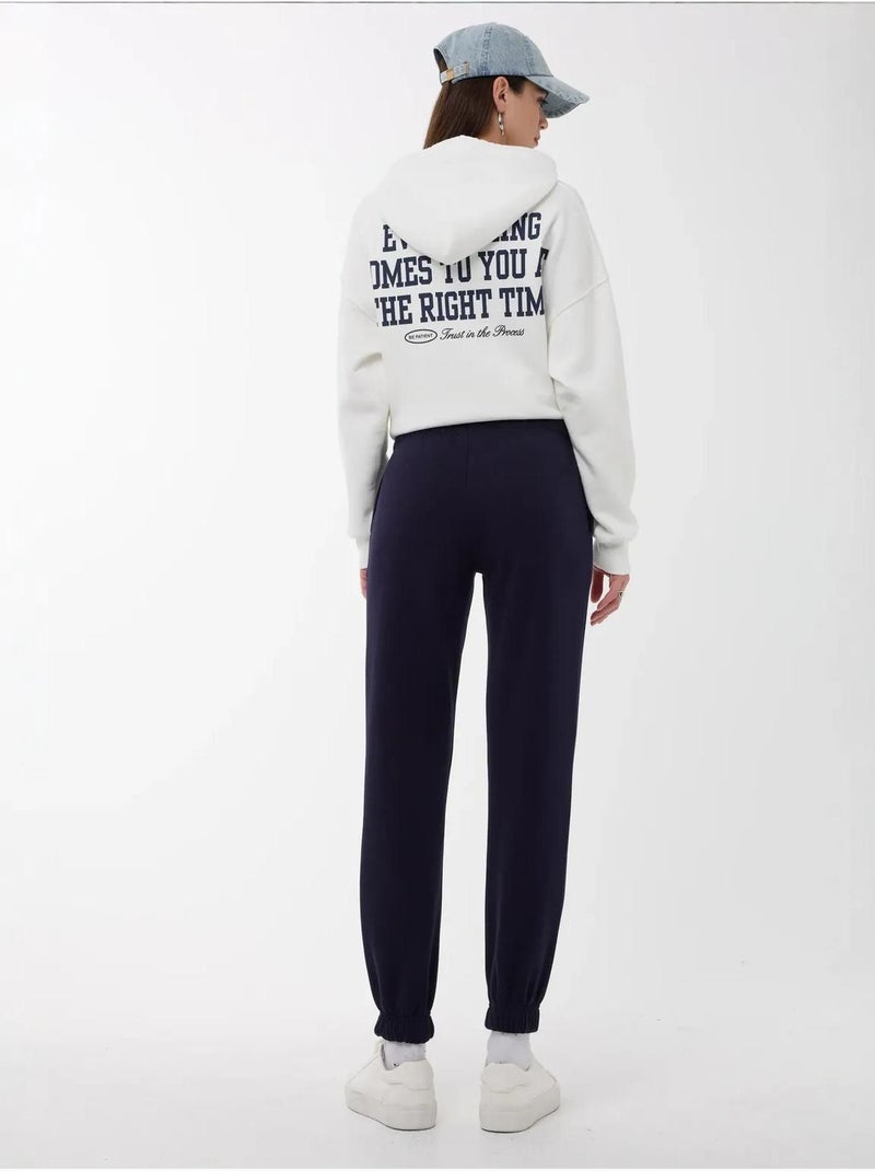 Pantalon de survêtement à taille élastique hiccup Bleu marine - Kiabi