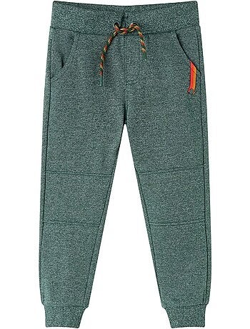 Pantalon de survêtement avec doublure polaire foncé - vidaxl