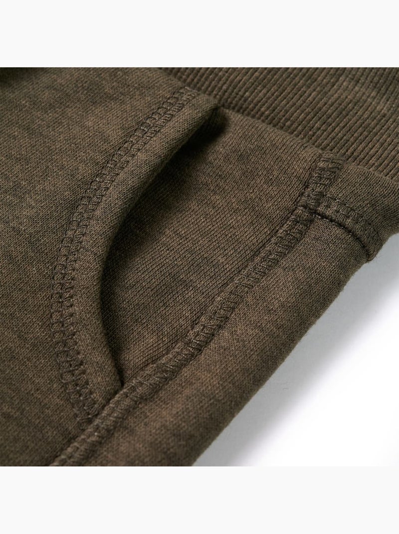 Pantalon de survêtement coton-viscose à taille élastique - vidaxl Vert - Kiabi