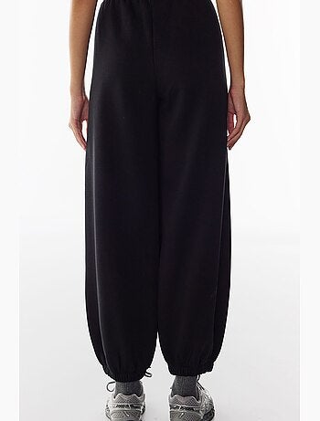 Pantalon de survêtement coupe ballon avec détails de couture, molletonné penti