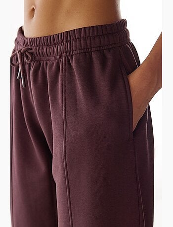 Pantalon de survêtement coupe ballon avec détails de couture, molletonné penti