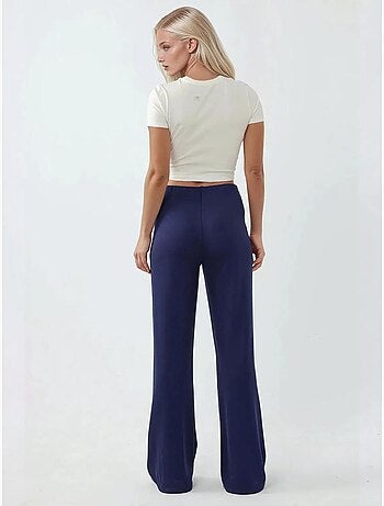 Pantalon de survêtement coupe droite en modal, coupe décontractée