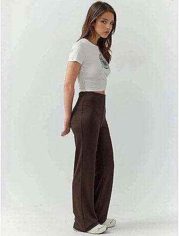 Pantalon de survêtement coupe droite en modal, coupe décontractée hiccup
