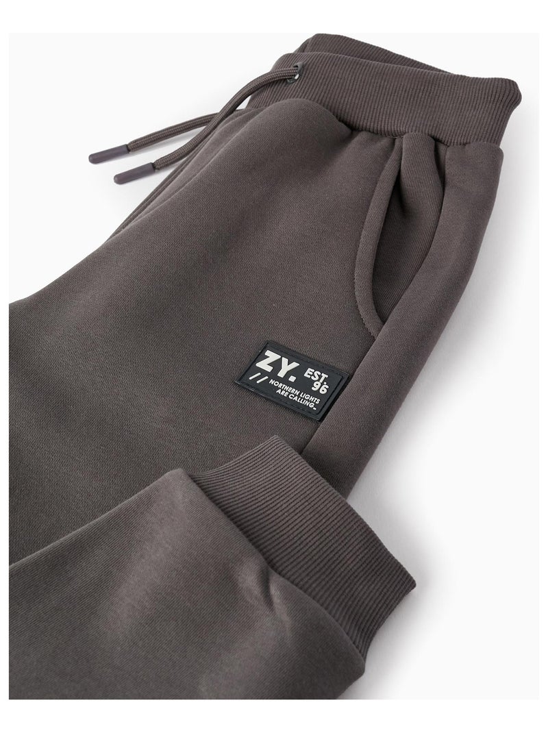 Pantalon de Survêtement en Coton pour Garçon 'ZY'   NORTHERN CALLING Gris foncé - Kiabi