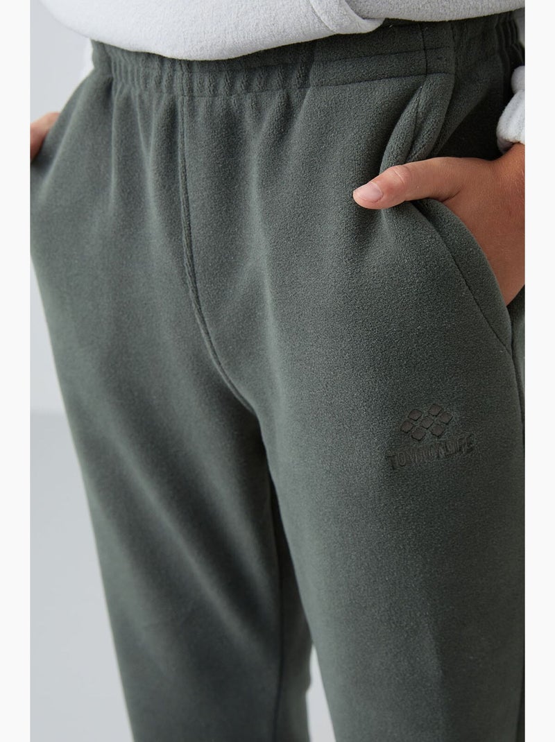 Pantalon de survêtement enfant tommy Kaki - Kiabi