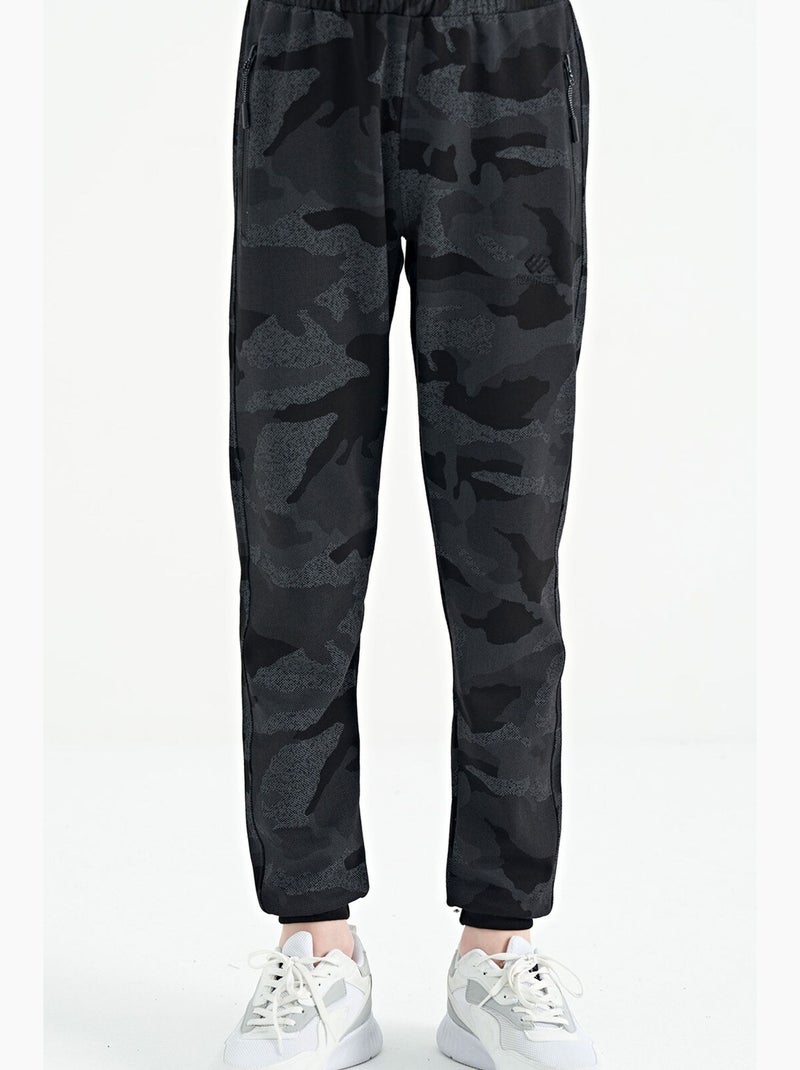 Pantalon de survêtement enfant tommy Noir - Kiabi
