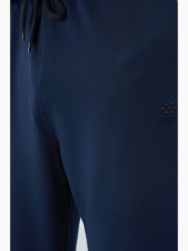 Pantalon de survêtement homme coupe regular en coton mélangé tommy Bleu marine - Kiabi