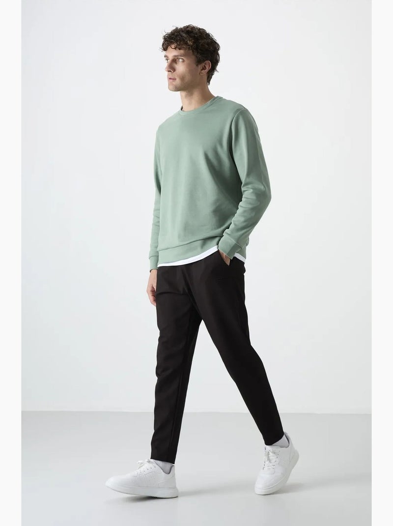 Pantalon de survêtement homme, coupe regular tommy Noir - Kiabi