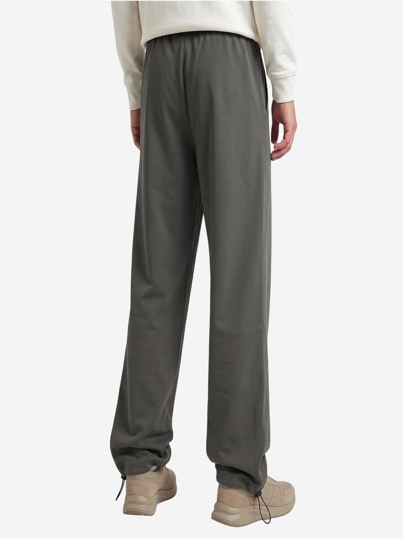 Pantalon de survêtement homme en mélange de coton tommy Gris Noir - Kiabi