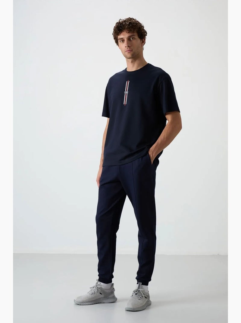 Pantalon de survêtement homme jogger en molleton tommy Bleu marine - Kiabi