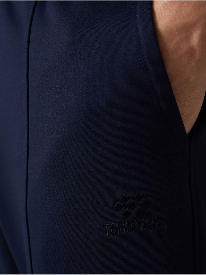 Pantalon de survêtement homme jogger en molleton tommy Bleu marine - Kiabi