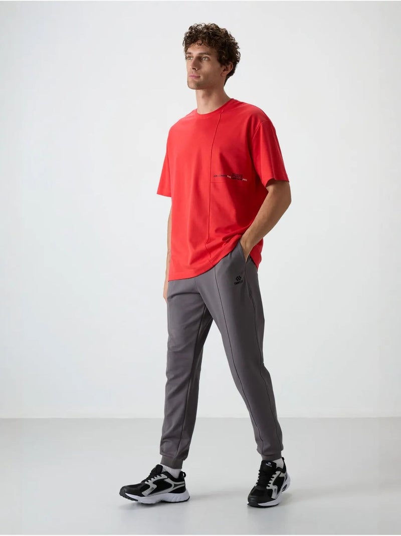 Pantalon de survêtement homme jogger en molleton tommy Gris moyen - Kiabi