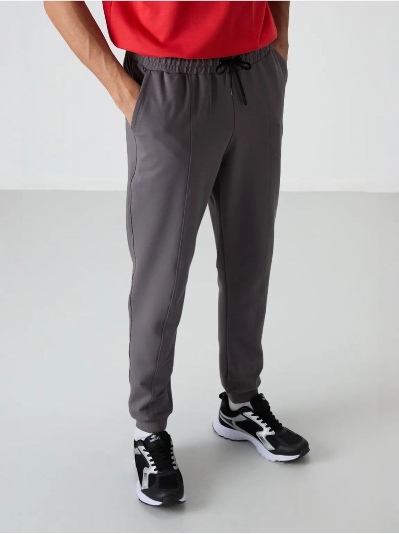 Pantalon de survêtement homme jogger en molleton tommy Gris moyen - Kiabi