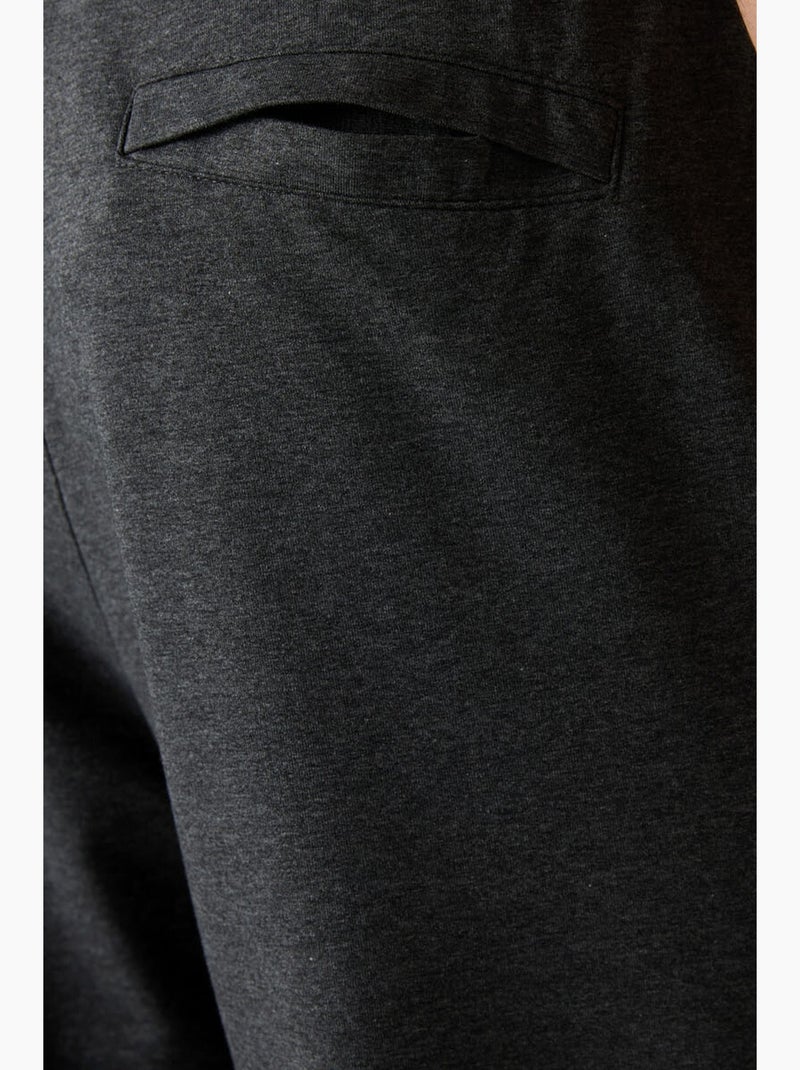 Pantalon de survêtement homme jogger en molleton tommy Gris Noir - Kiabi