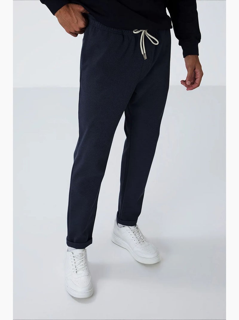 Pantalon de survêtement homme texturé fuselé tommy Bleu marine - Kiabi