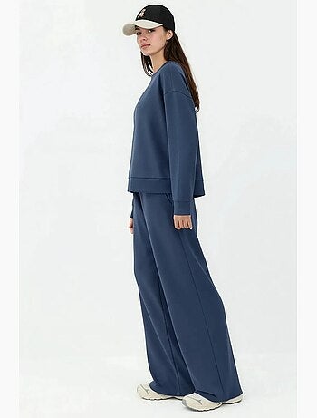 Pantalon de survêtement large en modal doux au toucher hiccup