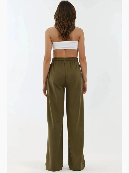 Pantalon de survêtement large en modal doux au toucher hiccup - Kiabi