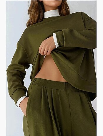 Pantalon de survêtement large et doux au toucher hiccup