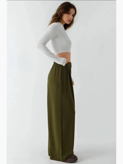 Pantalon de survêtement large et doux au toucher hiccup - Kiabi Pantalon de survêtement large et doux au toucher hiccup - Kiabi