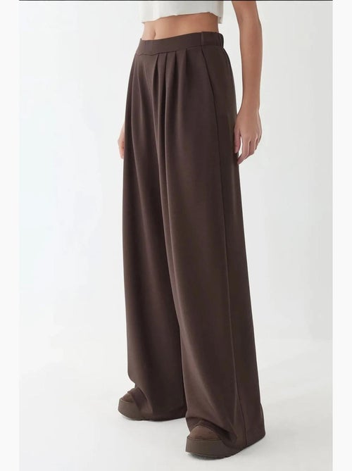 Pantalon de survêtement large et doux au toucher hiccup - Kiabi