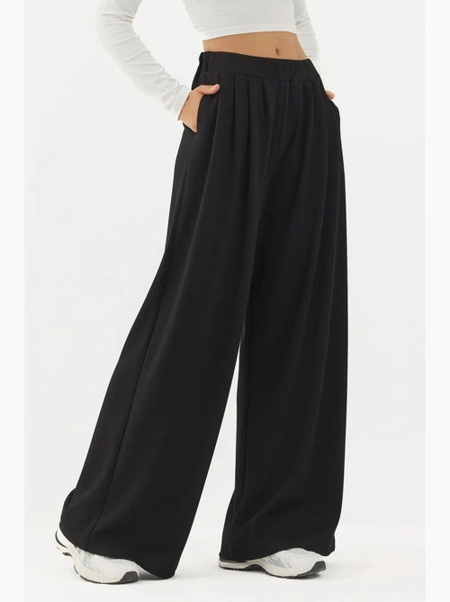 Pantalon de survêtement large et doux au toucher hiccup - Kiabi
