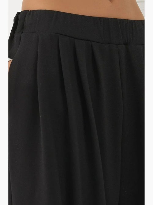 Pantalon de survêtement large et doux au toucher hiccup - Kiabi
