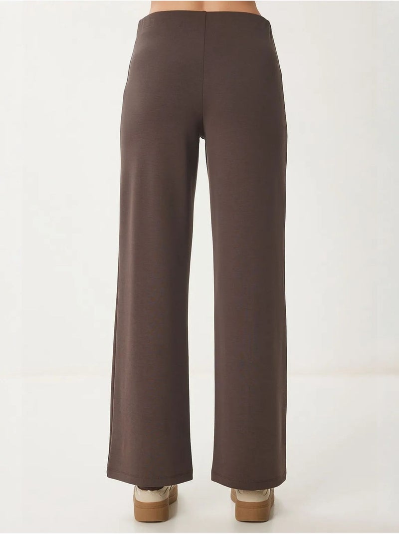 Pantalon de survêtement long coupe classique à enfiler istanbul Marron chocolat - Kiabi