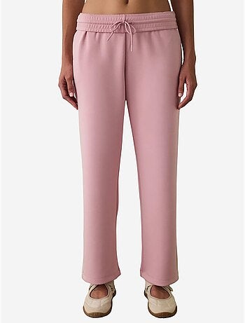 Pantalon de survêtement silky feel à taille normale et empiècements penti