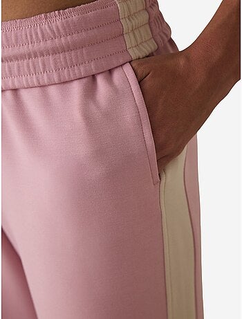 Pantalon de survêtement silky feel à taille normale et empiècements penti