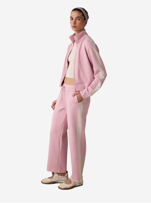 Pantalon de survêtement silky feel à taille normale et empiècements penti - Kiabi Pantalon de survêtement silky feel à taille normale et empiècements penti - Kiabi