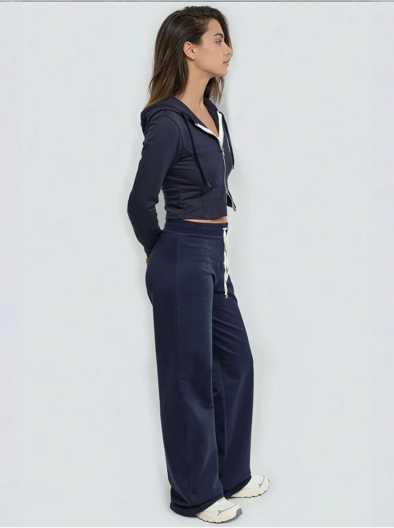 Pantalon de survêtement surélevé hiccup Bleu foncé - Kiabi