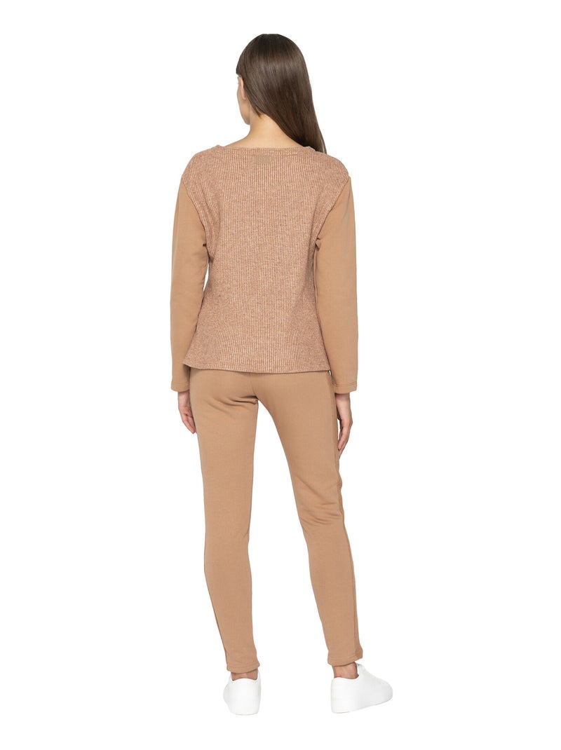 Pantalon de survêtement Sweetened Marron - Kiabi