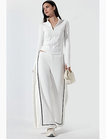 Pantalon de survêtement taille haute à jambes larges hiccup