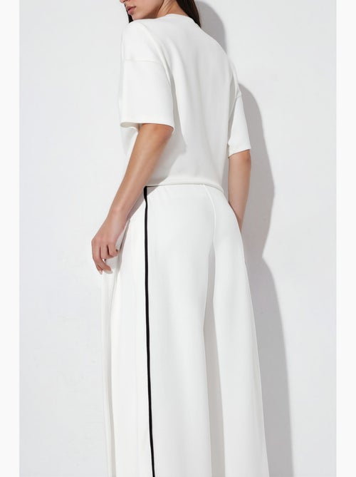 Pantalon de survêtement taille haute à jambes larges hiccup - Kiabi